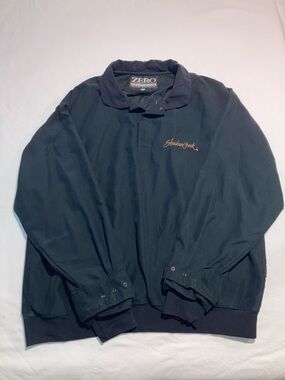Vintage Shadow Creek Black Pullover Windbreaker Style Jacket (115)